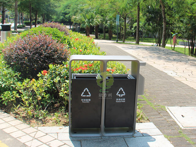 福田城市形象更新戶(hù)外分類(lèi)垃圾桶定制-欣方圳廠家批發(fā)